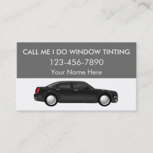 Cartes de visite pour teinturier de vitres