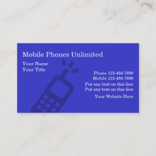 Cartes de visite pour téléphones mobiles