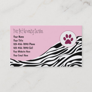 Cartes de visite pour Toilettage d'animaux