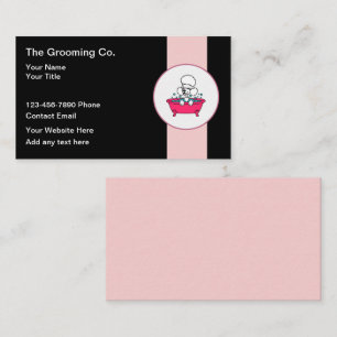 Cartes de visite pour toilettage de chien mignon