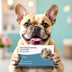 Cartes de visite pour toilettage de chien mignon m