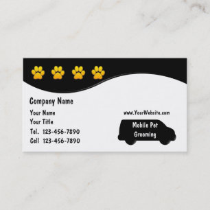 Cartes de visite pour toilettage de chiens