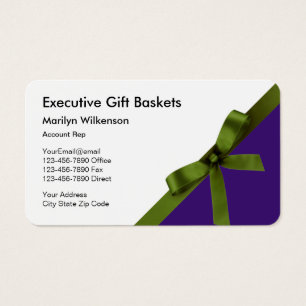 Cartes de visite pour un panier-cadeau d'entrepris