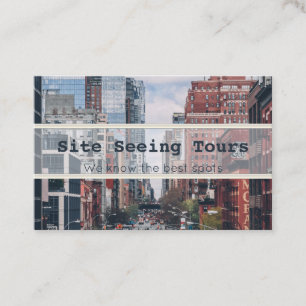 Cartes de visite pour visites touristiques