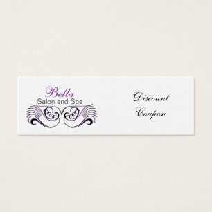 Cartes De Visite Pourpre, bon chic noir et blanc de remise