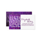 cartes de visite pourpres de parties scintillantes