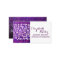 cartes de visite pourpres de parties scintillantes