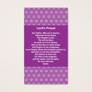 Cartes De Visite Prayer Evangelical Witness Cards de seigneur