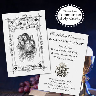 Cartes De Visite Premier Souvenir de Première Sainte Communion