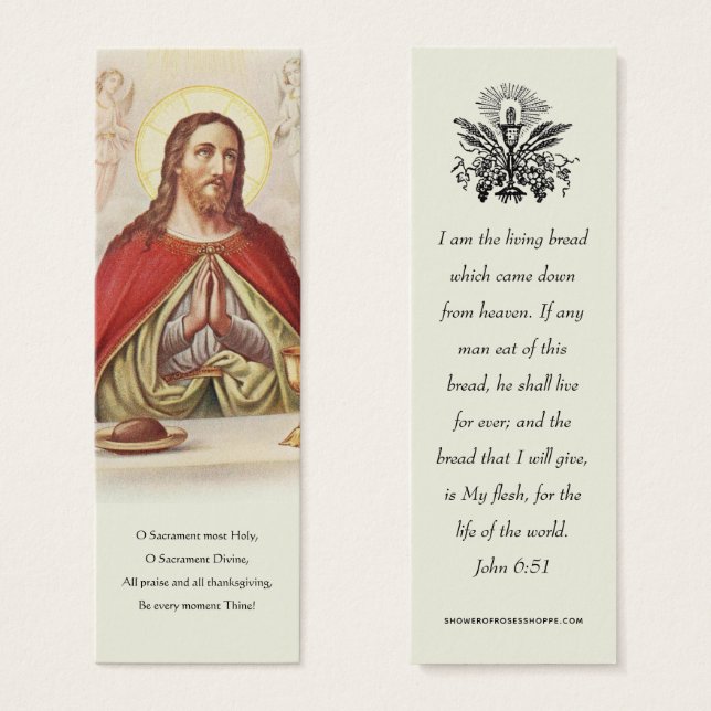 Cartes De Visite Première communion Souvenir catholique Prière de J (Devant & derrière)