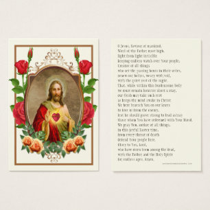 Cartes De Visite Première Sainte Communion élégante Souvenir Sainte