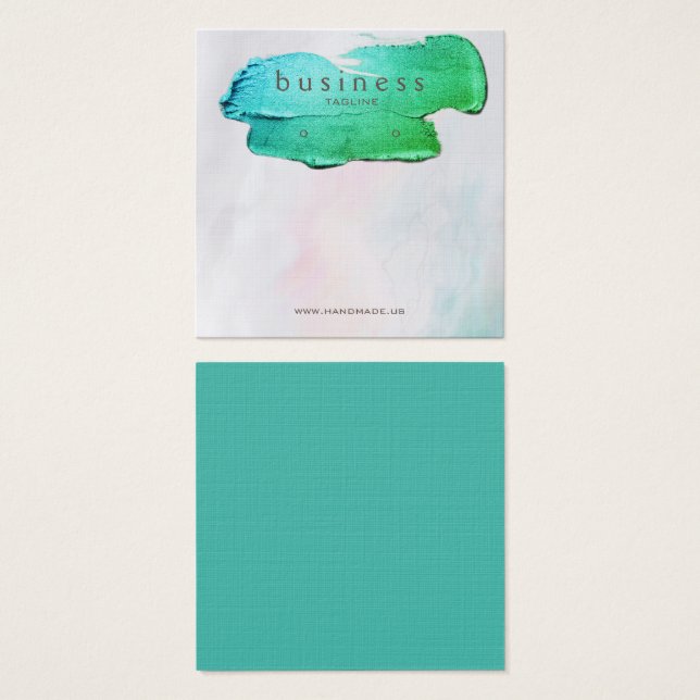 Cartes De Visite Présentoir à boucles d'oreilles en agate côtière (Devant & derrière)