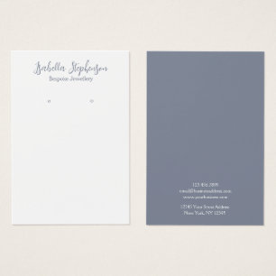 Cartes De Visite Présentoir à boucles d'oreilles minimal simple bla