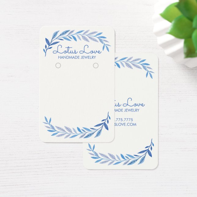 Cartes De Visite Présentoir de bijoux de collier de boucles d'oreil (Bureau)