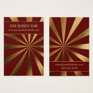 Cartes De Visite Présentoir de porte-anneaux de couleur bordeaux av