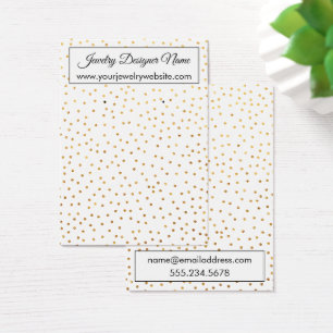 Cartes De Visite Présentoir élégant pour boucles d'oreilles blanc a