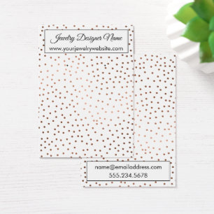 Cartes De Visite Présentoir élégant pour porte-boucles en confettis