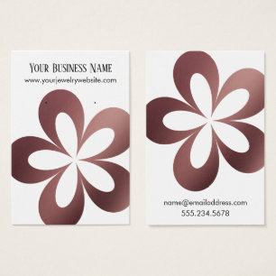 Cartes De Visite Présentoir pour un support de boucle d'oreille en