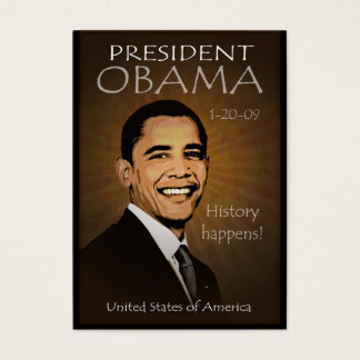 Cartes De Visite Président Obama - Calendrier des poches grunge