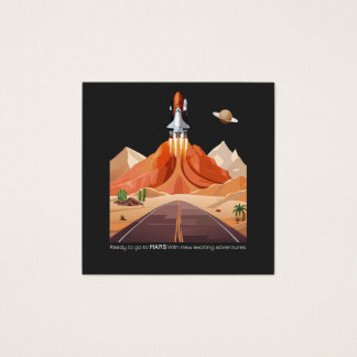 Cartes De Visite Prêt à partir pour Mars