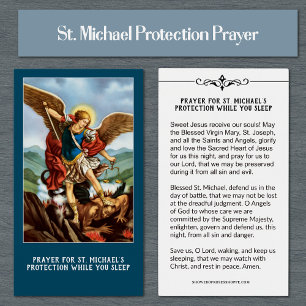Cartes De Visite Prière catholique pour la protection de l'archange