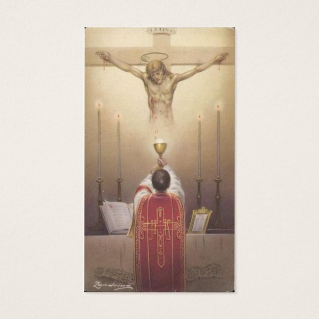 Cartes De Visite Prière catholique traditionnelle Prière religieuse (Devant)