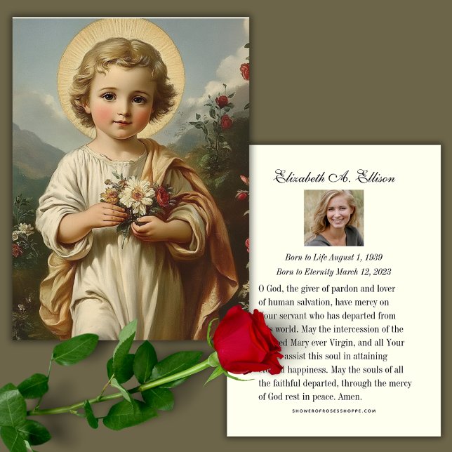 Cartes De Visite Prière commémorative de Jésus (Créateur téléchargé)