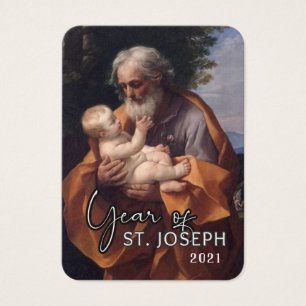 Cartes De Visite Prière de protection catholique Saint-Joseph