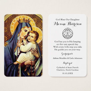 Cartes De Visite Prière du baptême   Carmel