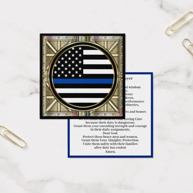 Cartes De Visite Prière d'un policier (Bureau)