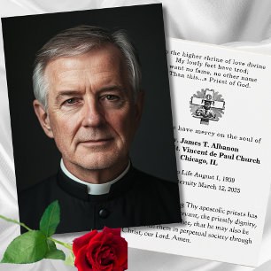 Cartes De Visite Prière funéraire catholique