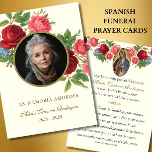 Cartes De Visite Prière funéraire du Mémorial catholique de Guadalu