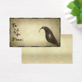 Cartes De Visite Primitive Crow Design 1 - Étiquettes cadeaux de va (Bureau)