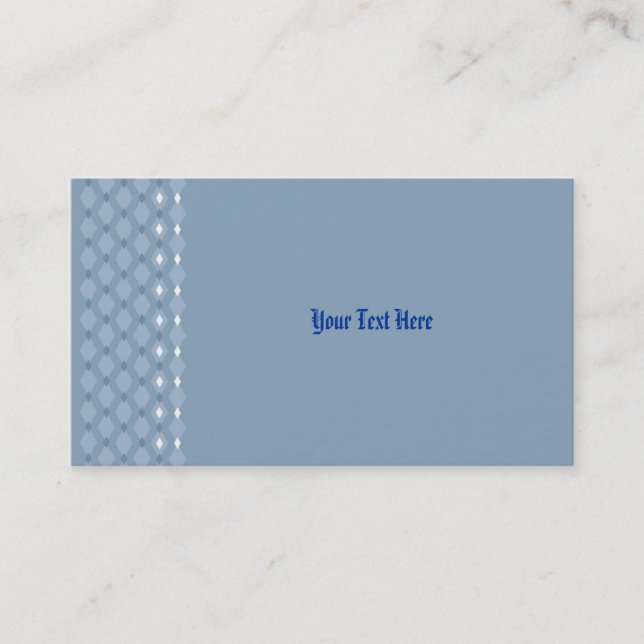 Cartes de visite primitives bleu acier pour gens d (Devant)