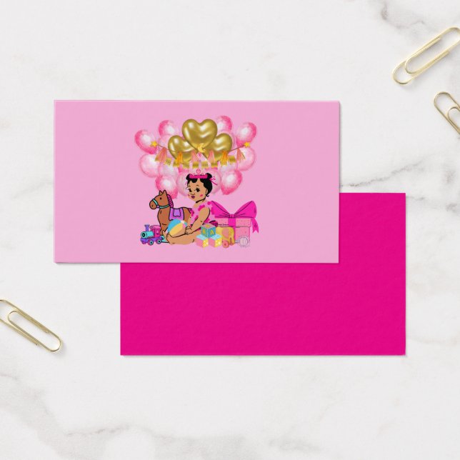 Cartes De Visite Princesse en rose (Bureau)