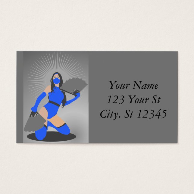 Cartes De Visite Princesse Thunder_Cove, guerrière masquée (Devant)