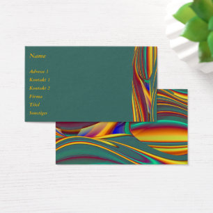 Cartes De Visite Printemps Été Automne Fleurs Magie