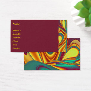 Cartes De Visite Printemps Été Automne Fleurs Magie