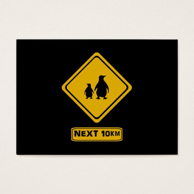 Cartes De Visite prochaine pingouins de 10 km (Devant)