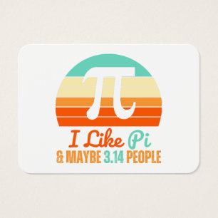 Cartes De Visite Prof de maths drôle 14 mars Pi Day Merch J'aime