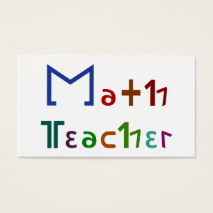 Cartes De Visite Professeur de maths