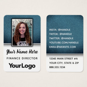 Cartes De Visite Professeur de Parties scintillant professionnelle