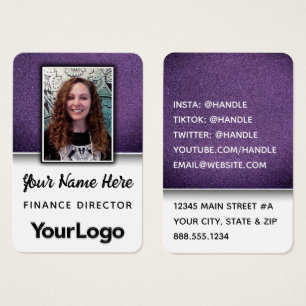 Cartes De Visite Professeur de Parties scintillant professionnelle