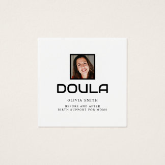 Cartes De Visite Professional Doula Photo Name Identity Design
