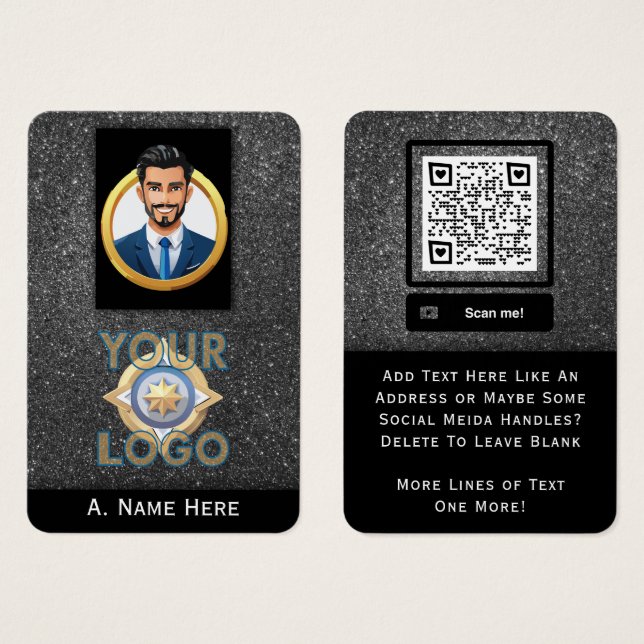 Cartes De Visite Professionnel en informatique de la sécurité privé (Devant & derrière)