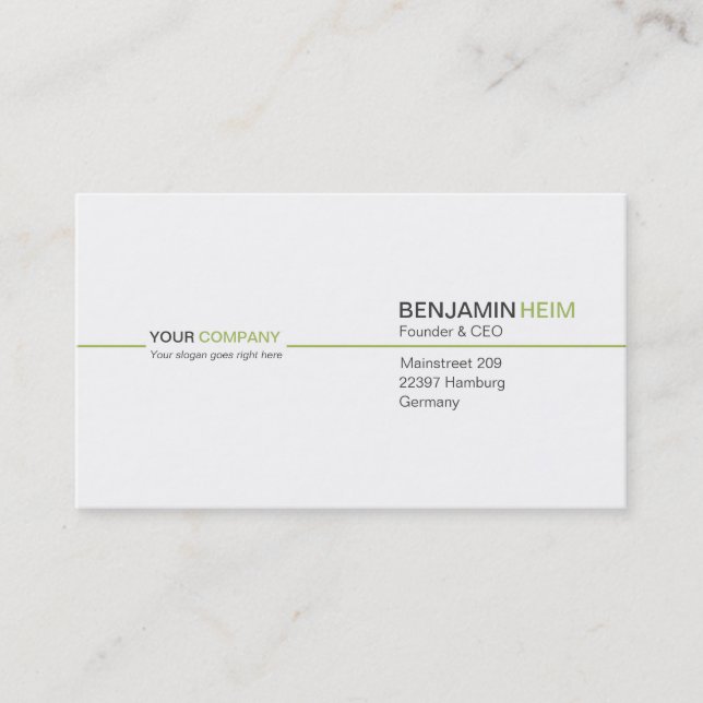 Cartes de visite professionnelles (Devant)