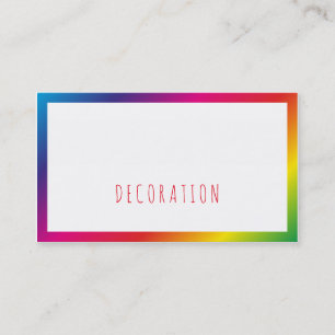 Cartes de visite professionnelles Arc-en-ciel