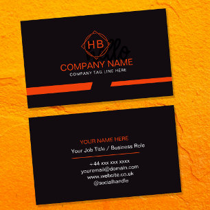 Cartes de visite professionnelles avec logo d'entr