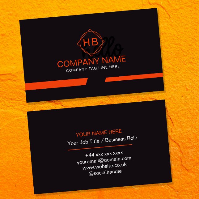 Cartes de visite professionnelles avec logo d'entr (Créateur téléchargé)
