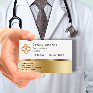 Cartes de visite professionnelles avec symbole méd